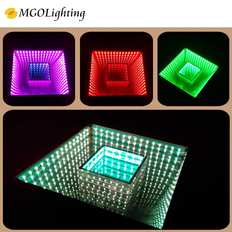 High quality mirror 3d rgb mixing led dance floor for weeding dance floor panels