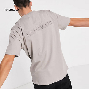 MGOO t shirts in bulk embossing t-shirt t shirt supplier