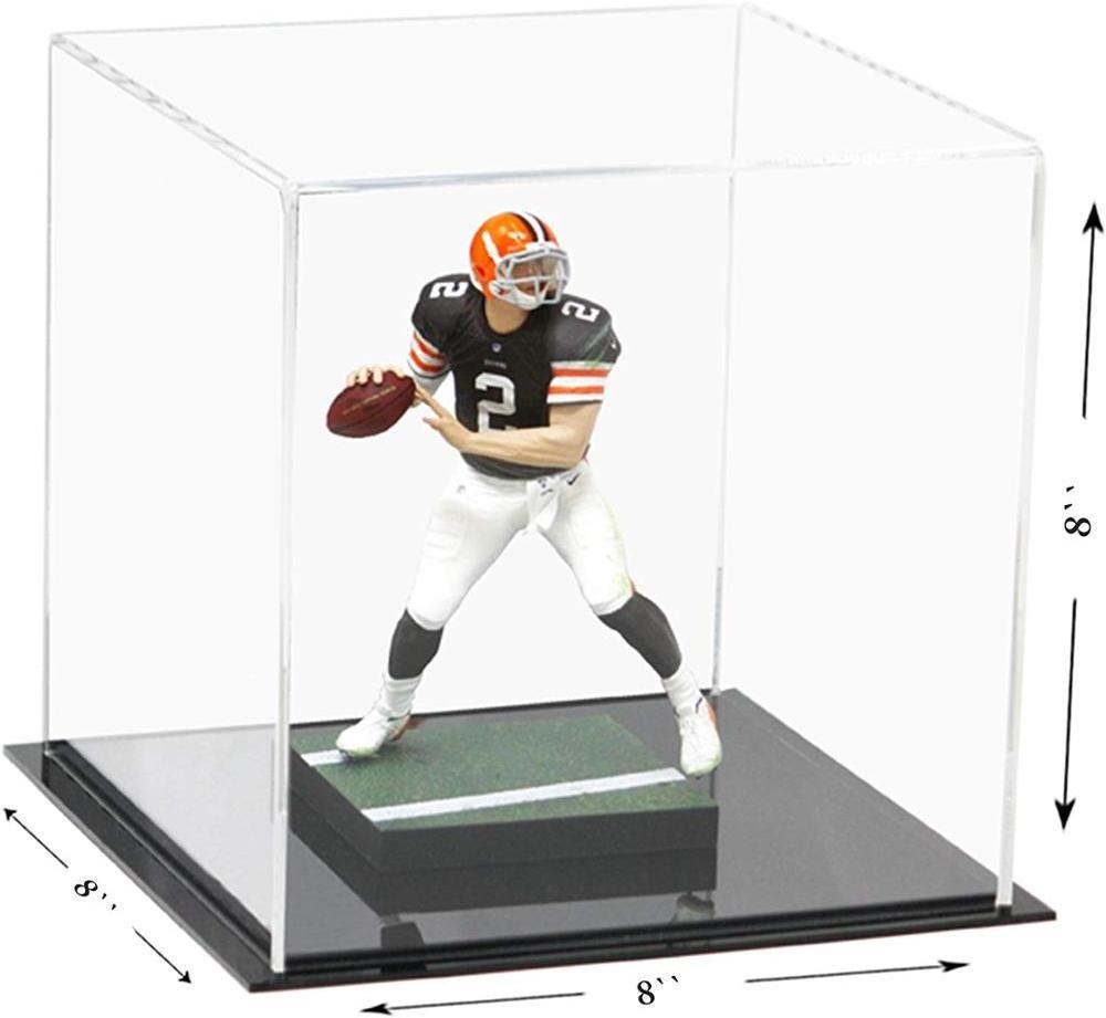 Better Display Cases Versatile Acrylic Display Case, Acrylic Cube, Dust Cover or Riser with Black Base 8