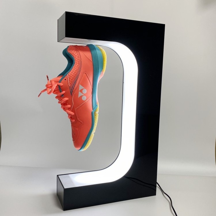 POP Floating Sneaker Display Magnetic Levitating Shoe Display for Retail Shop