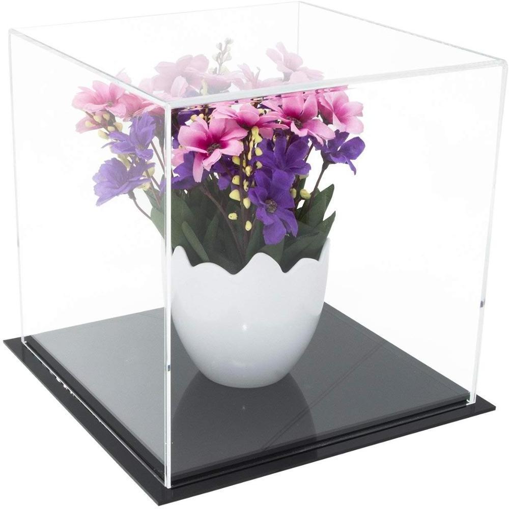 Better Display Cases Versatile Acrylic Display Case, Acrylic Cube, Dust Cover or Riser with Black Base 8