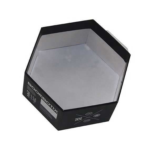 Wholesale Custom Cardboard Chipboard Packaging Hexagon Gift Boxes Lid and Base Rigid Box for Phone Ipod Smart Watch