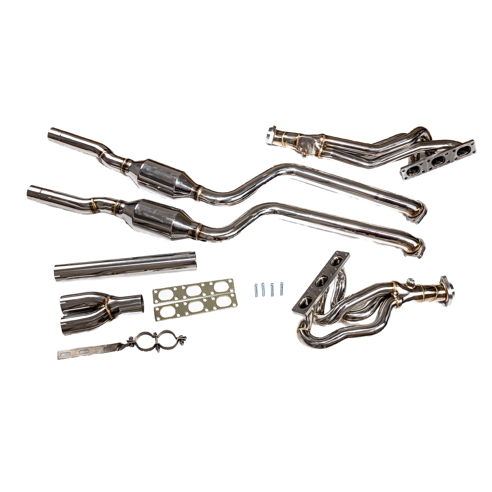 High Quality Polished Stainless Steel Exhaust System Manifold Header for BMW M52/M54 Engines