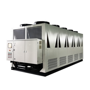 50 KW 150KW 200 Kw Refrigeration Equipment Ice Rink Food Industry Air Cooled Glycol Chiller