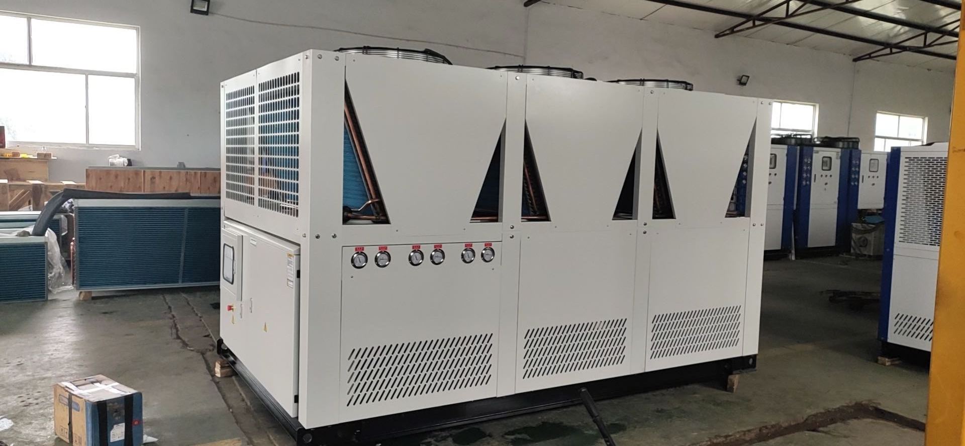 100 ton 300 ton Industrial Air Cooled screw Chiller For Cooling System