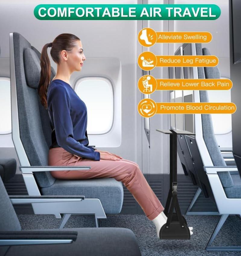 Airplane Foot Rest Airplane Travel Essentials Portable Foot Hammock for Long Flight Essentials Relax your feet Legs Feet Hammock