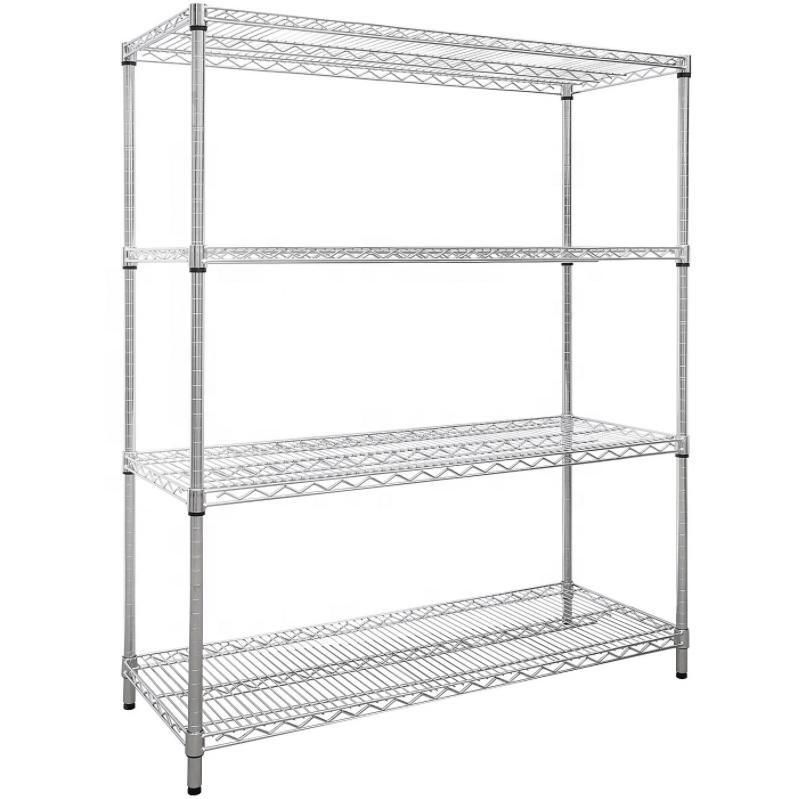 5-Wire Shelving Metal Storage Rack Adjustable Shelves Rack for Warehouse Garage Laundry Bathroom Kitchen Pantry Closet