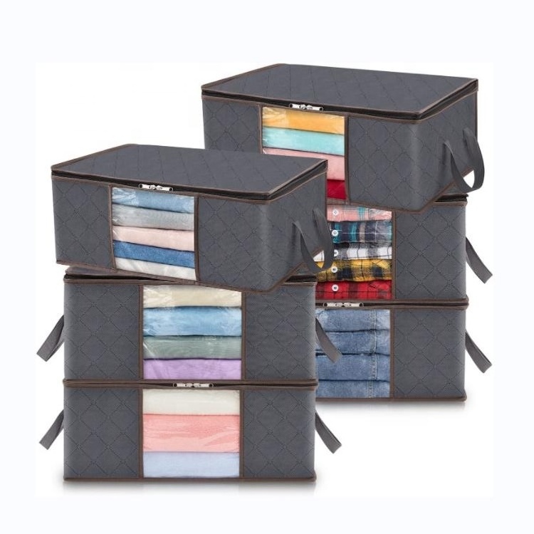 Clothes Bins Bags Closet Organizer Sweater Clothes Storage Containers Storage Bins for Shelves Wardrobe Storage Linen Organizers