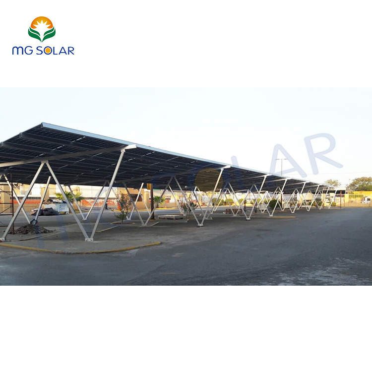 Solar Energy Carport Structure Mounting System Waterproof Aluminum Parking lot Racks