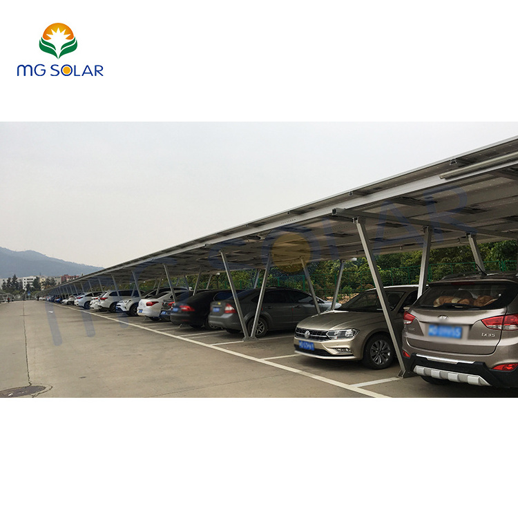 Solar Energy Carport Structure Mounting System Waterproof Aluminum Parking lot Racks