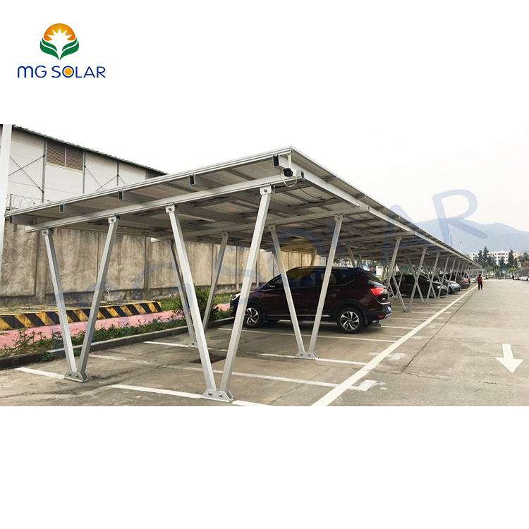 Solar Energy Carport Structure Mounting System Waterproof Aluminum Parking lot Racks