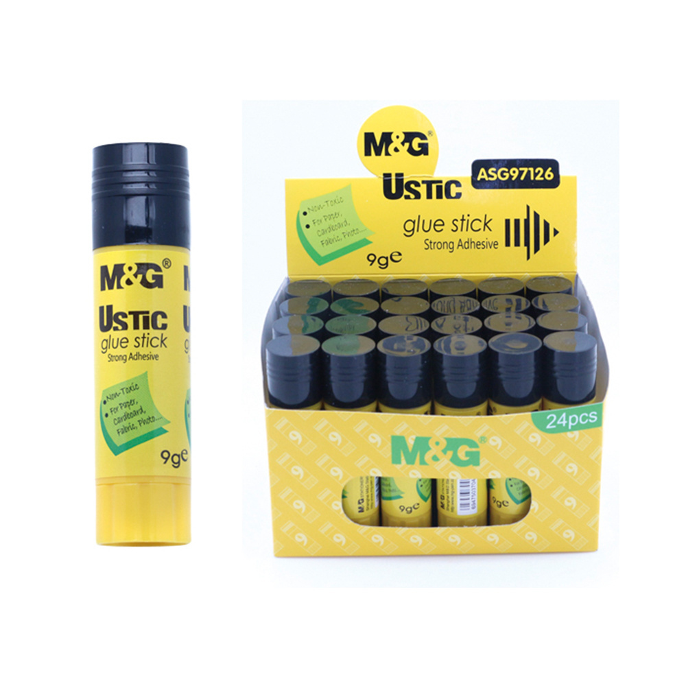 M & G Hot selling Ustic Glue Stick Strong Adhesive PVA 9G  PVP Glue Stick Office stationery Supplies