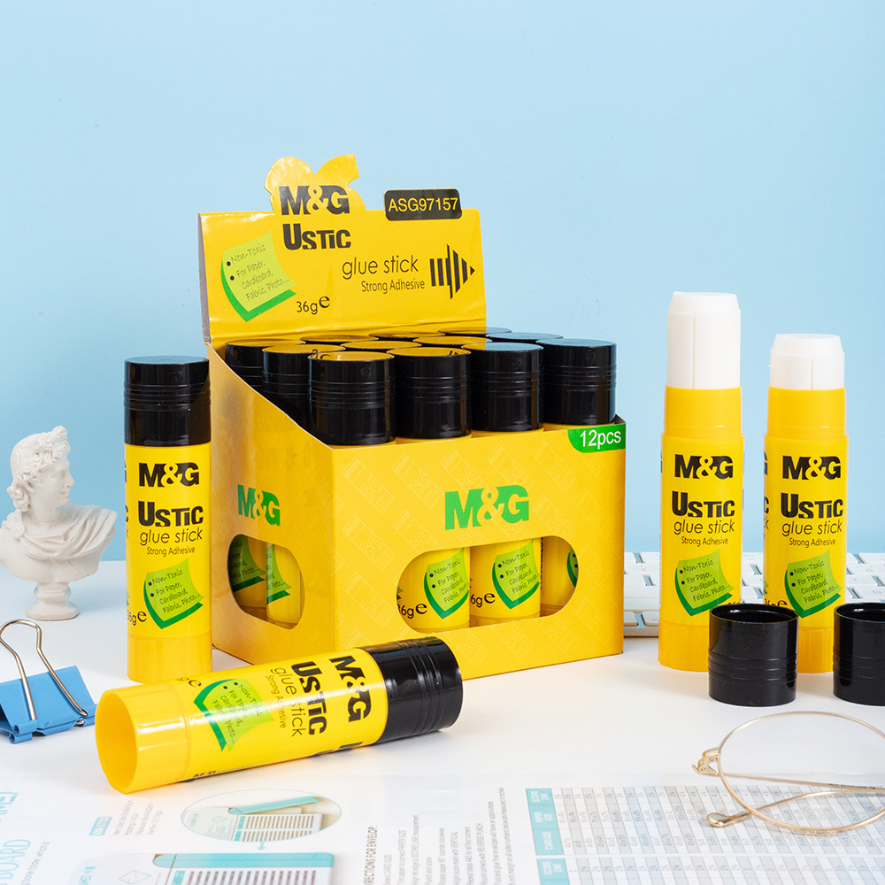 M&G PVA Material Display Package 9g 15g 21g 36g Strong Adhesive Ustic Glue Stick