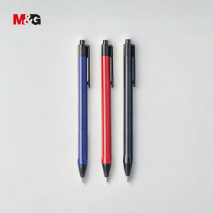 M&G Manufacturers Wholesale 0.7mm Custom Logo Retractable Plastic Semi Gel Ink Ball Point Ballpoint Pen Set