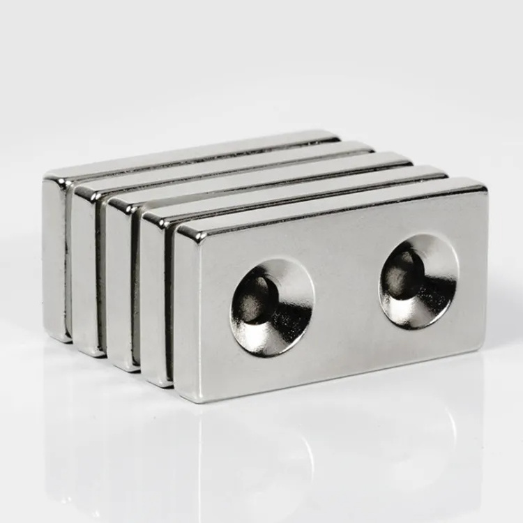 Wholesale Rectangular Pot Channel Neodymium Magnet with Countersunk Hole