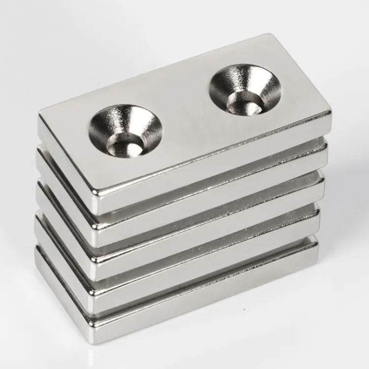 Wholesale Rectangular Pot Channel Neodymium Magnet with Countersunk Hole