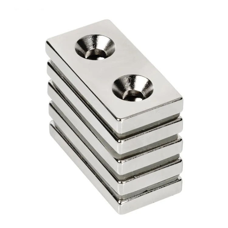 Wholesale Rectangular Pot Channel Neodymium Magnet with Countersunk Hole