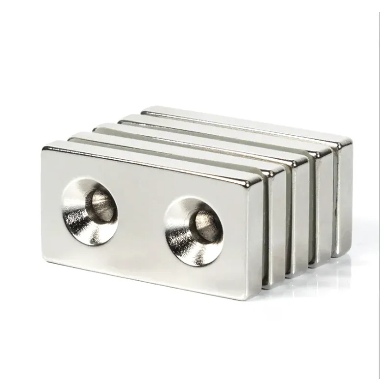 Wholesale Rectangular Pot Channel Neodymium Magnet with Countersunk Hole