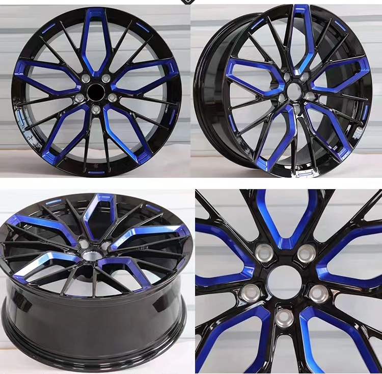 19 20 21 22 inch Custom Size And Color Forging Rims 5*115 Blue Orange ...