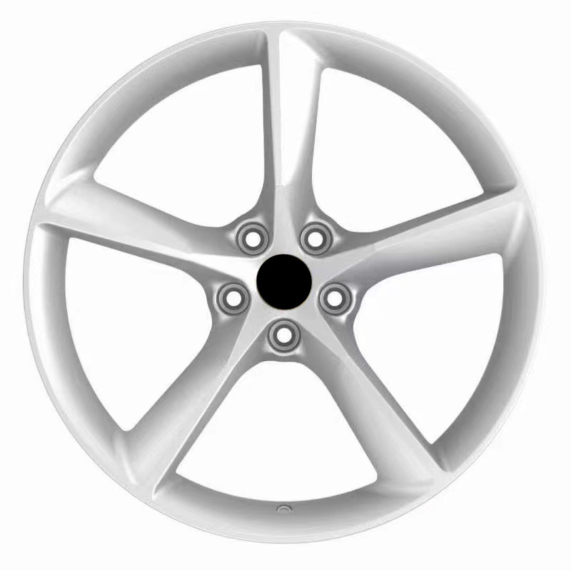 18 19 22 Inch Rims five spokes 4 Pieces white paint Forged Wheel For Porsche 997 Ferrari