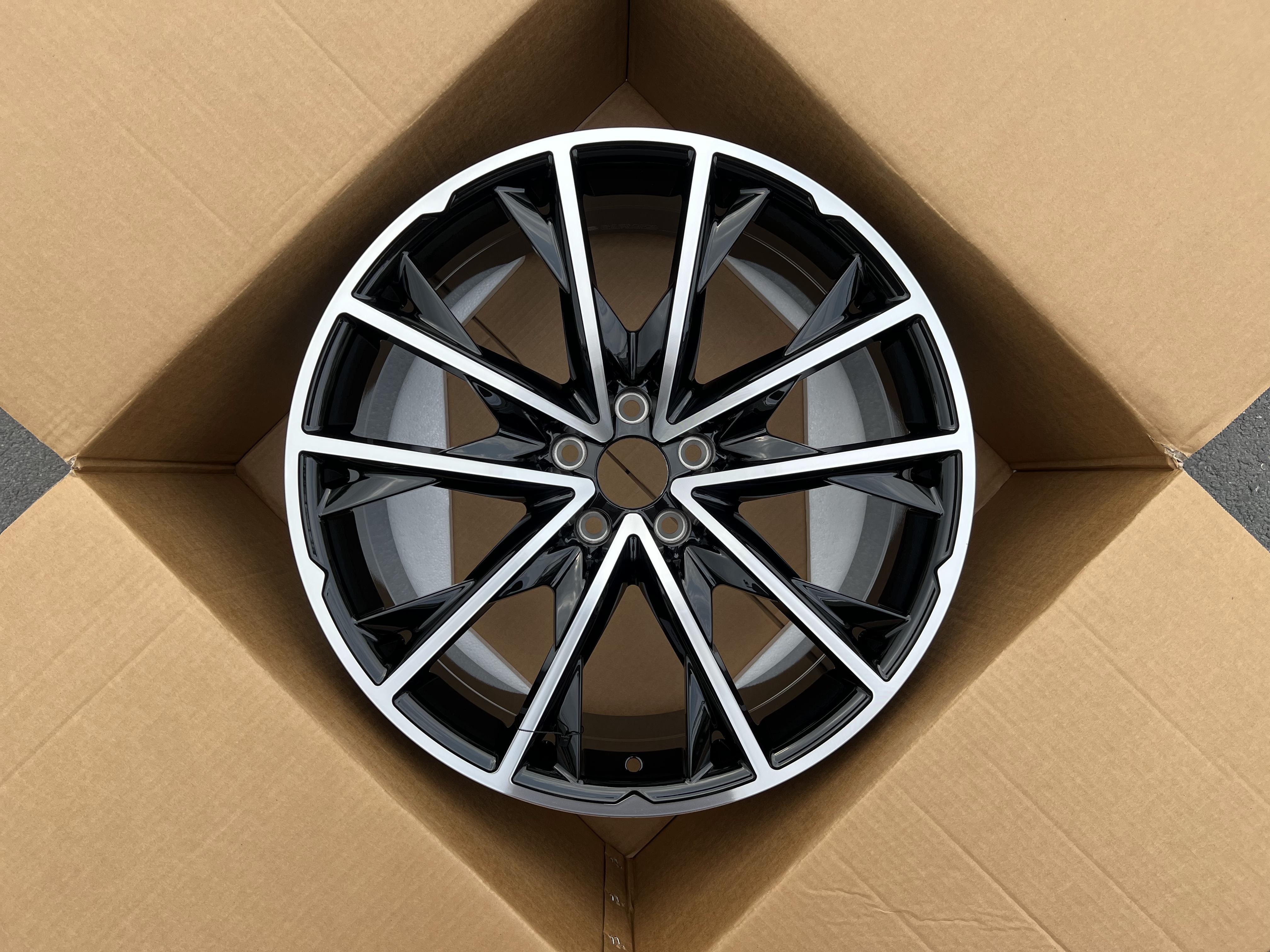 Wholesale Custom Glossy Black 18 19 20 22 Inch Forged Wheels Rims 22 inch rims For Maserati pcd 5X114.3 Cb67.1