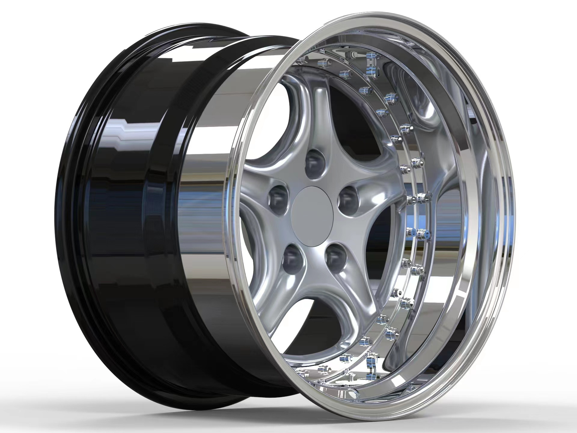 Racing car rims Aluminum Alloy 18 19 20 21 22 Inch 5X114.3 5X112 5X120 Forged Passenger Car Wheel