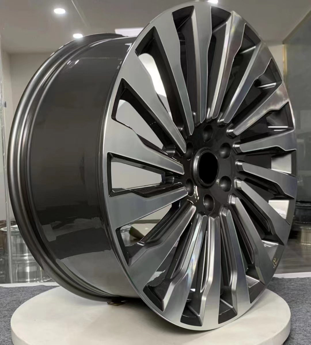 18 19 Inch 5*108 Black Grey Passenger Car Alloy Forged Wheel Rims For Ford Jaguar Lincoln Volvo