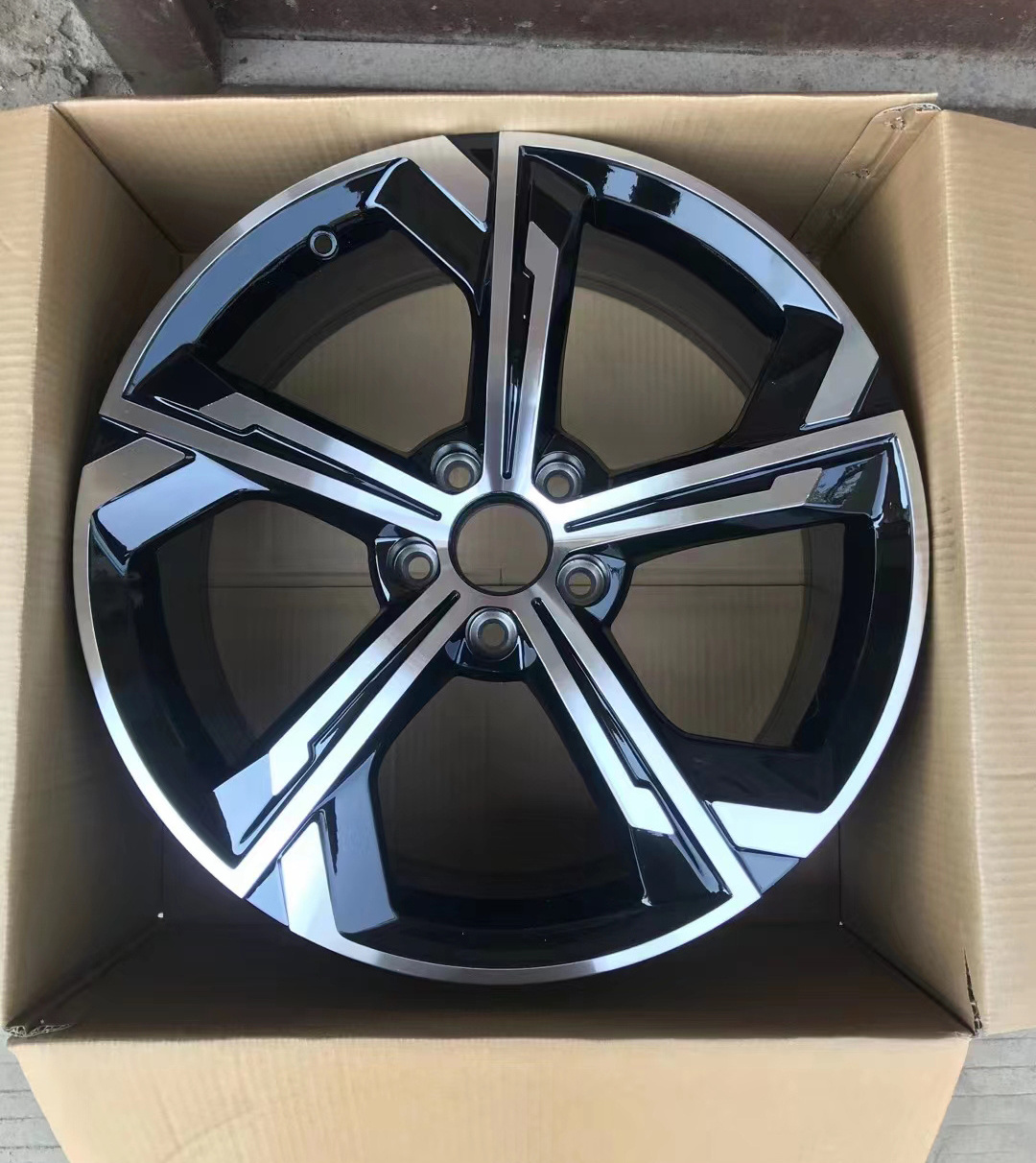 Wholesale New Style Flower style 17-22 inch rims passenger car wheels for Byd Machine Black Aluminum Alloy Wheel Rim