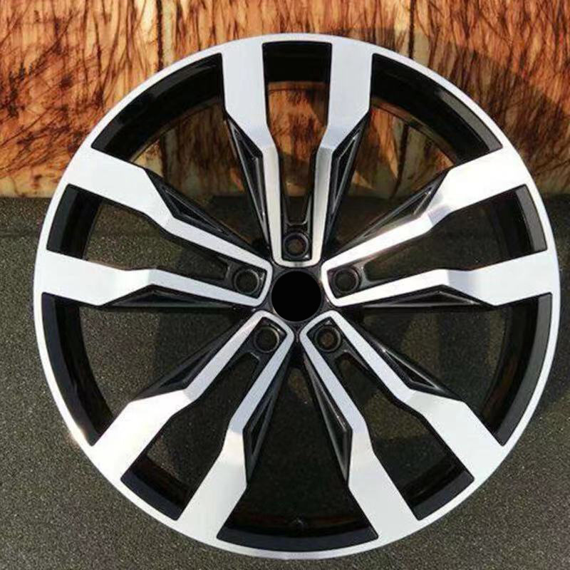 Full Size Rines 18 19 20Inch Rims Black 5 Holes Original Car Wheels For Volkswagen Tiguan 5 Split Spoke