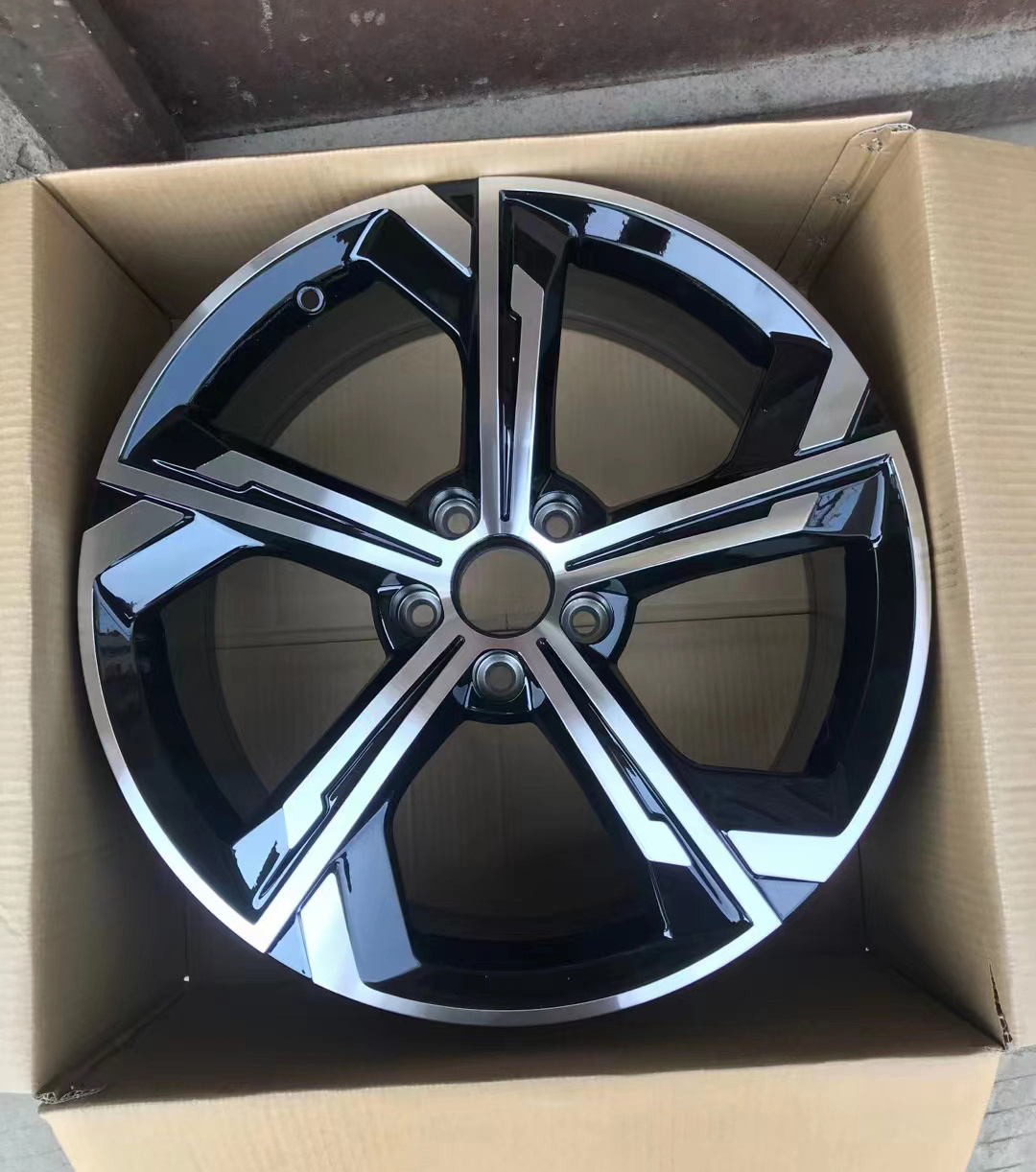 Wholesale New Style Flower style 17-22 inch rims passenger car wheels for Byd Machine Black Aluminum Alloy Wheel Rim