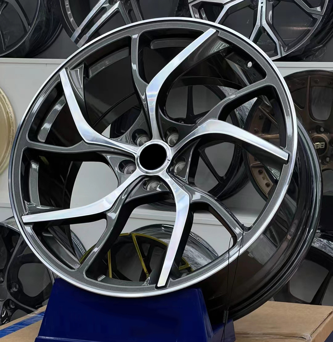 Customized Screw Type Spoke Forging Wheels 20 Inch Alloy Wheel 17/18 / 19 / 22 /23 24 Inch 5x112 5x120 5x114 .3  Forged Rims