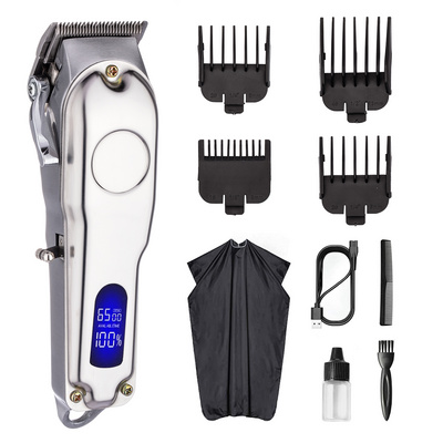 2020 Professional Metal Barber Use Hair Clipper Electric Rechargeable Hair Trimmer