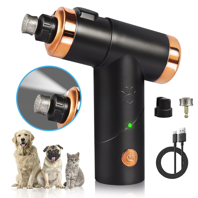 Droshipping Rechargeable Electric Dog Nail Clippers Grinder Low Noise Pet Nail Grinder