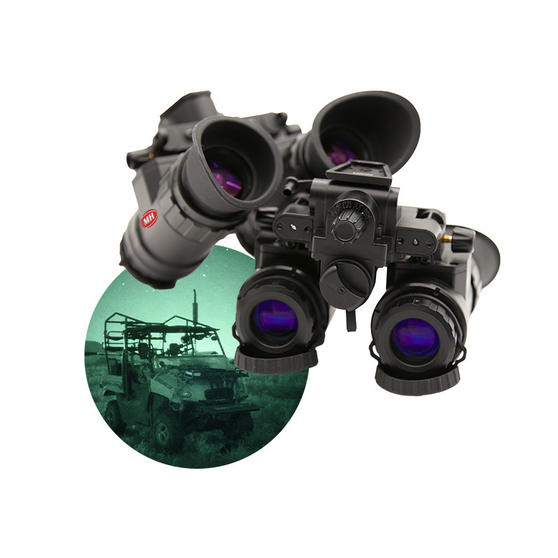 Head Mounted Helmet Night Vision 8X High Resolution Hands Free Euro Gen2+/3 PVS31 Night Vision Binoculars