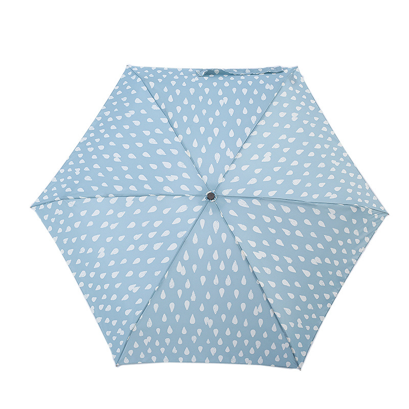 Mini Hot Sale Fashion Lady Sun and Windproof Custom Logo Brand Camping Compact Portable Folding Umbrella With Polka Dots