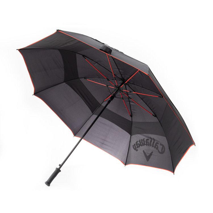 Extra Large Size Water Proof Double Layers with Vent Strong Windproof Custom Logo Prints 68 inch Golf Umbrella