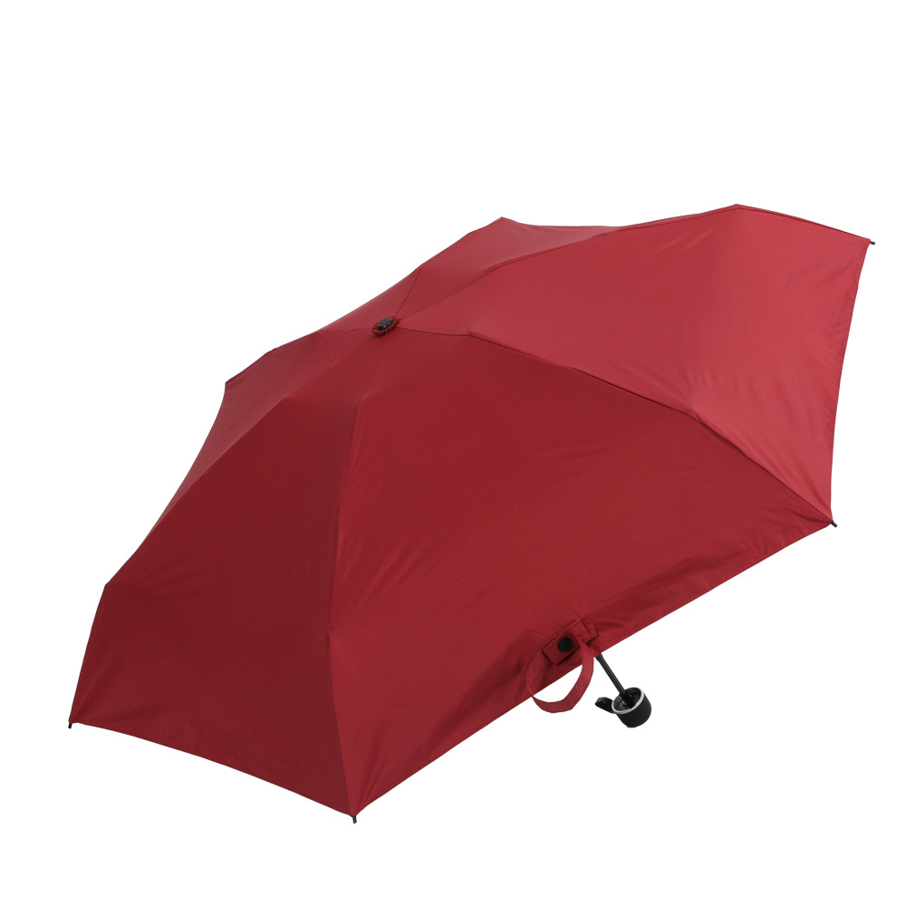 Portable Foldable 3 Folding Umbrella Sunblock Mini Pocket parasol Sun Rain Umbrella