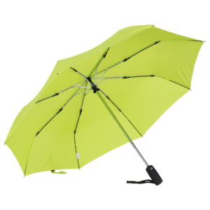 Fluorescent green bright plain color 21 inch automatic auto opening close 3 folding customized wholesale cheap umbrella