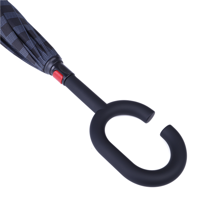 Reverse Umbrella C shape Handle Upside Down Inverted Reverse Umbrella for Car Invert Umbrella