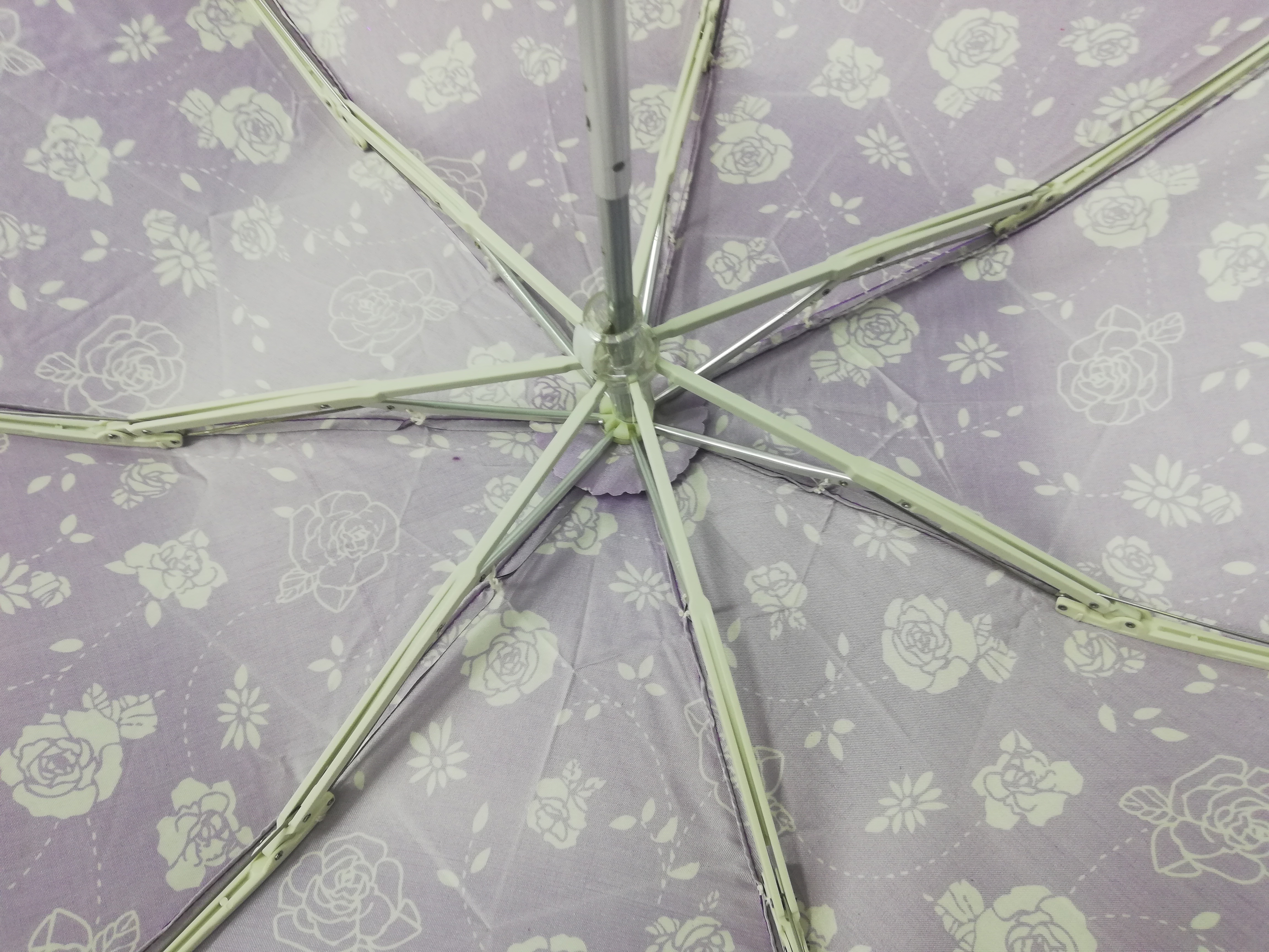 Asian purple color sun woman flower umbrella free sample ready to ship flower umbrella