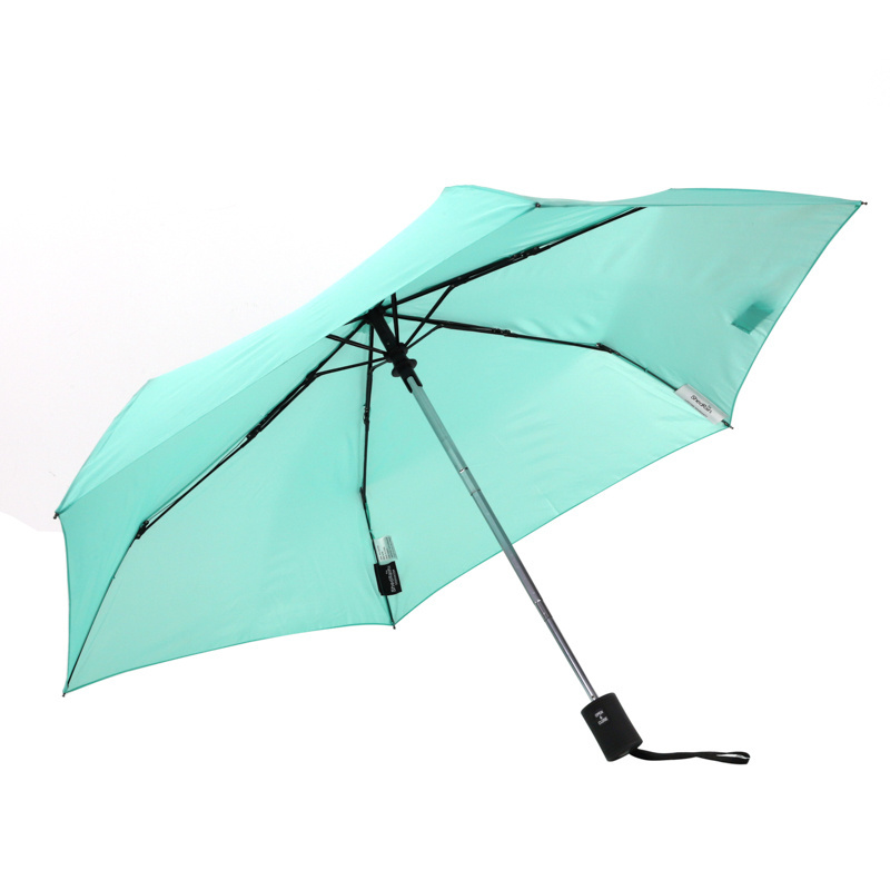 Super Mini Size Custom with Logo Foldable Three Folding Lady Umbrella Fiberglass Ribs 100cm Large Folding Umbrella