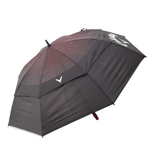 Huge Windproof High Quality 68-inch Oversize Strong Rain Proof Double Layer Customized with Logo Print Golf Straight Umbrella