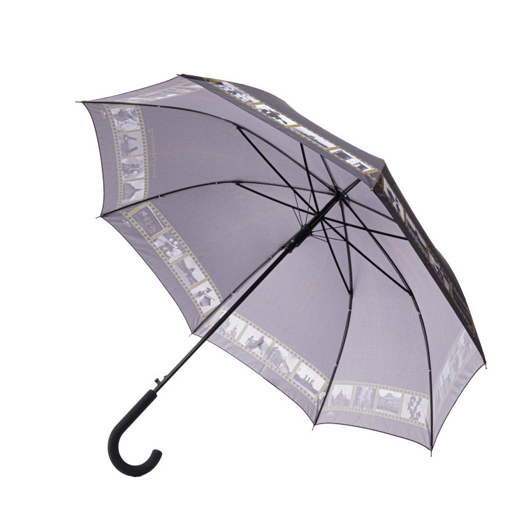 Custom Wholesale Umbrella Cheap Price Custom Design Lightweight Photo Print POP Up Auto Opening Straight Folding Umbrella