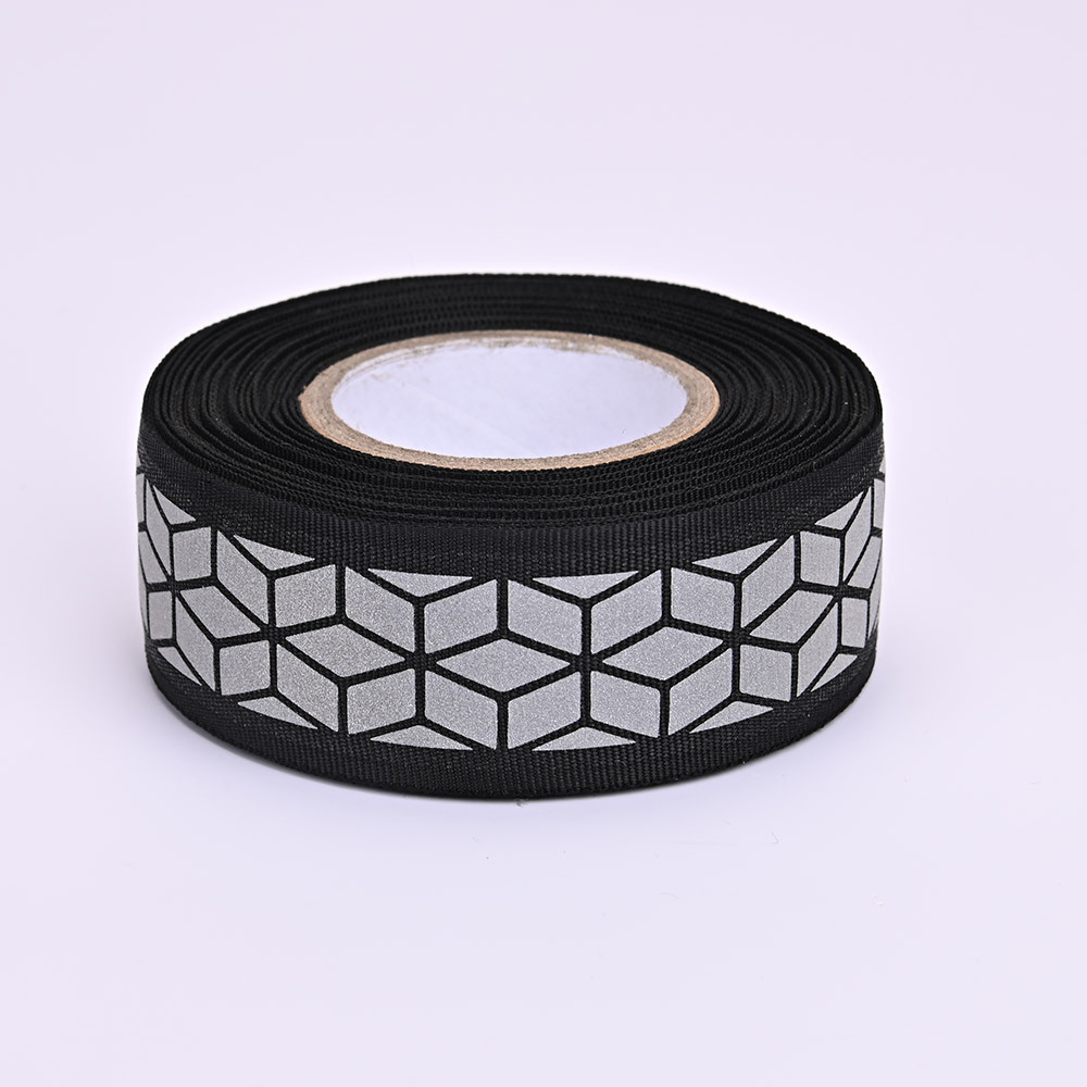 Wholesale Polyester Reflective Caution Tape Reflective Grid Tape Heat Transfer Reflective Film