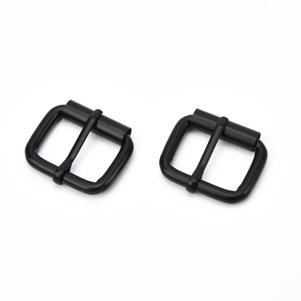 Metal Wire Buckle Pipe-style Metal Roller Pin Buckles Triglides Slider Movable Bar Strap Adjuster Rectangle for Bags