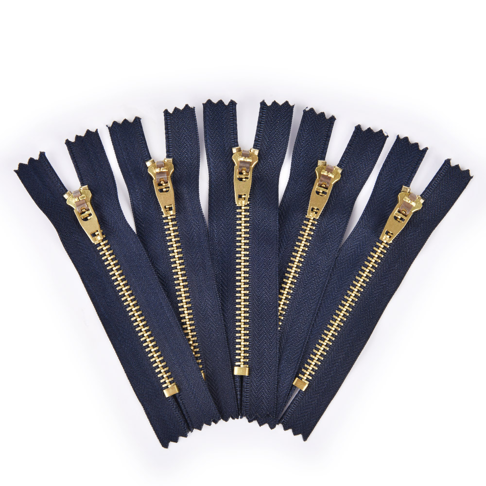 Wholesale Factory ODM 5# Brass Zips Close End Metal Zipper for Bags Clothes