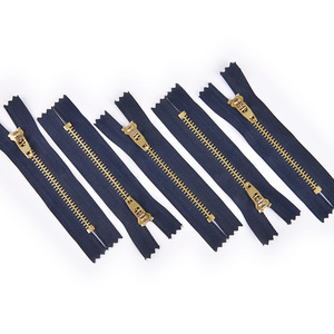 Wholesale Factory ODM 5# Brass Zips Close End Metal Zipper for Bags Clothes