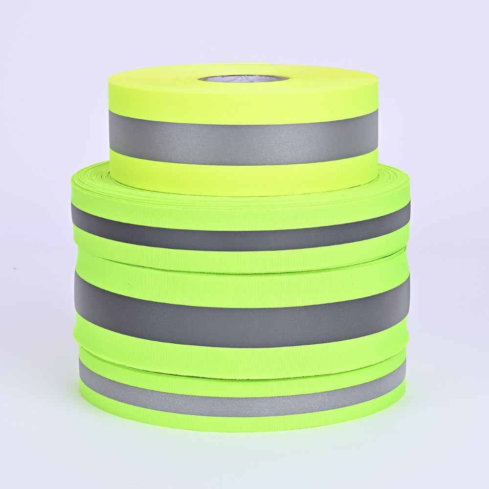 Wholesale Polyester Reflective Caution Tape Reflective Grid Tape Heat Transfer Reflective Film