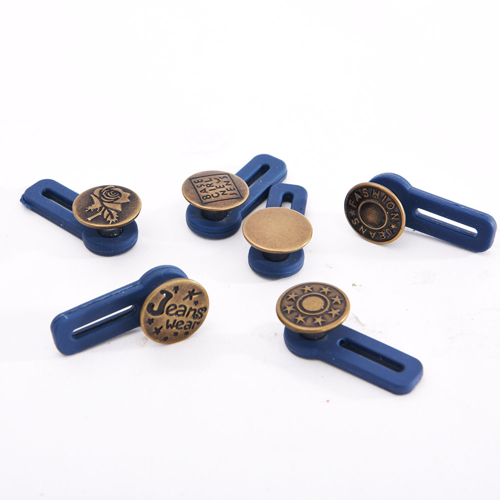 Pants Extender Button Elastic Waistband Buttons for Jeans Waist Extender Metal Buttons No Sew