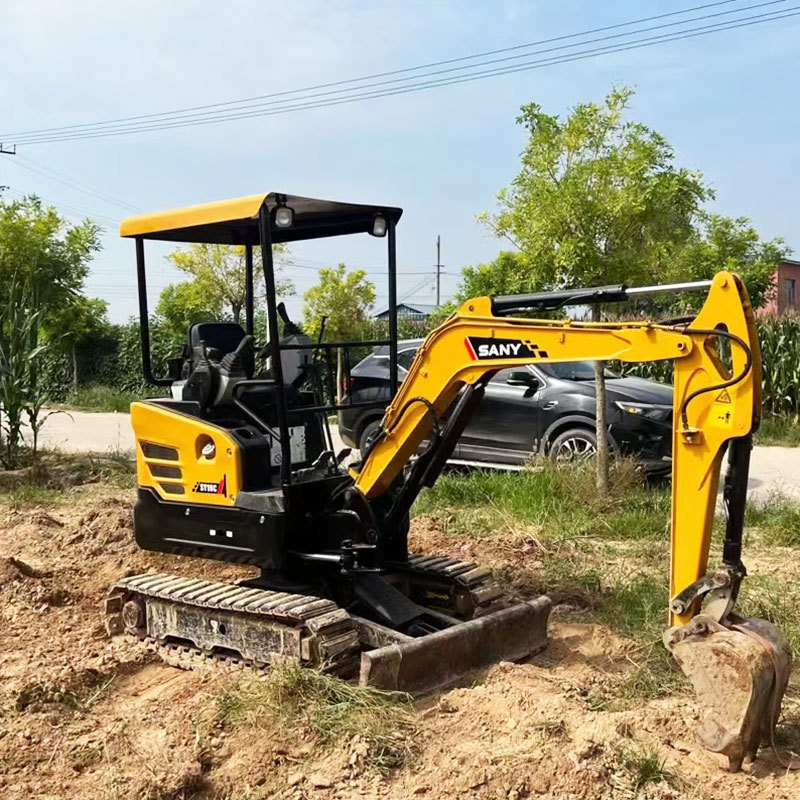 1.6Ton used Sany SY16 mini excavator used Rubber Track mini digger China brand Sany 16 original with side swing boom